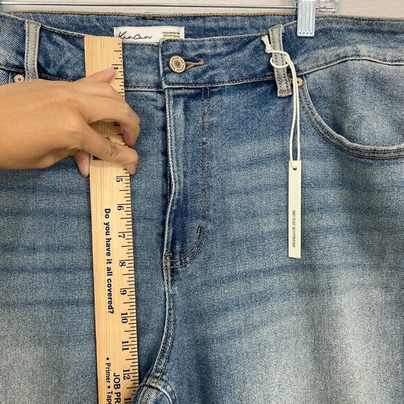 New Kancan For Maurices Distressed Stretch Comfy Slim Leg Jeans size 24 Plus - Picture 9 of 12